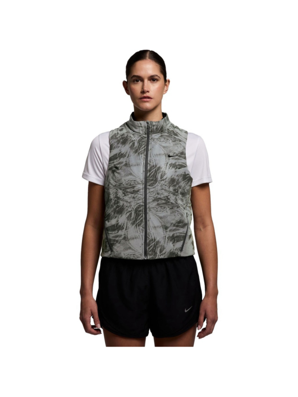 Nike Swift Therma FIT ADV Reflective Running Vest Gray Women’s Medium HV2762-078